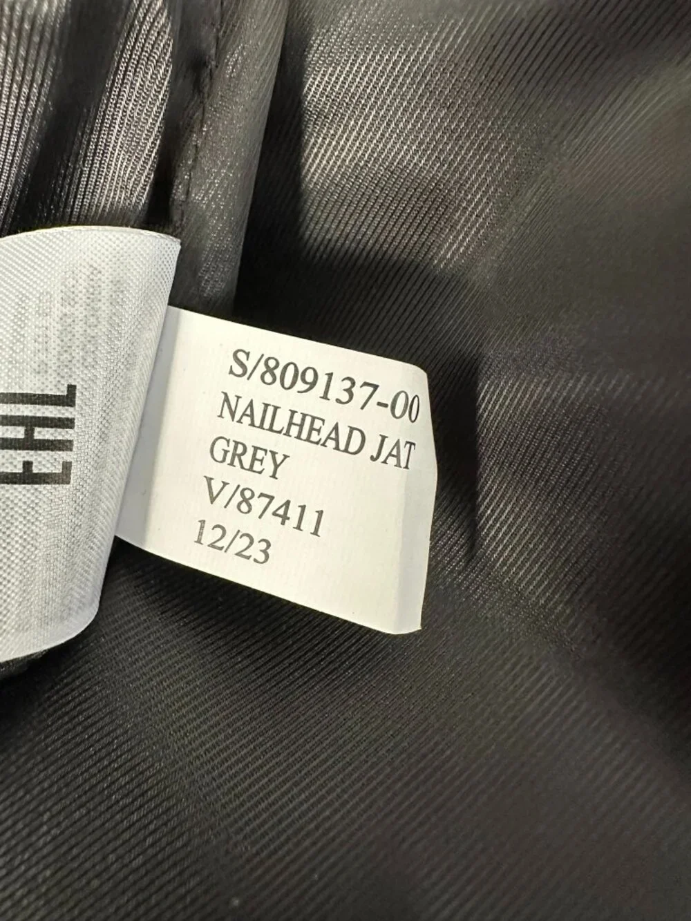 Banana Republic Men's Italian Signature Nailhead Slim Suit Jacket Size 48R Grey